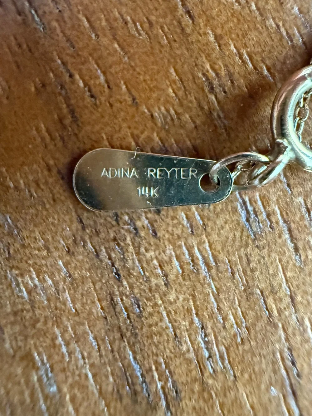 Adina Reyter V-Shaped Gold Pave diamond  Pendant Necklace